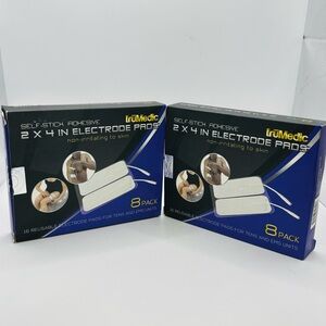 2 Packs Reusable TENS And EMS Unit Replacement Pads 2x4 7 TruMedic  Units Sealed